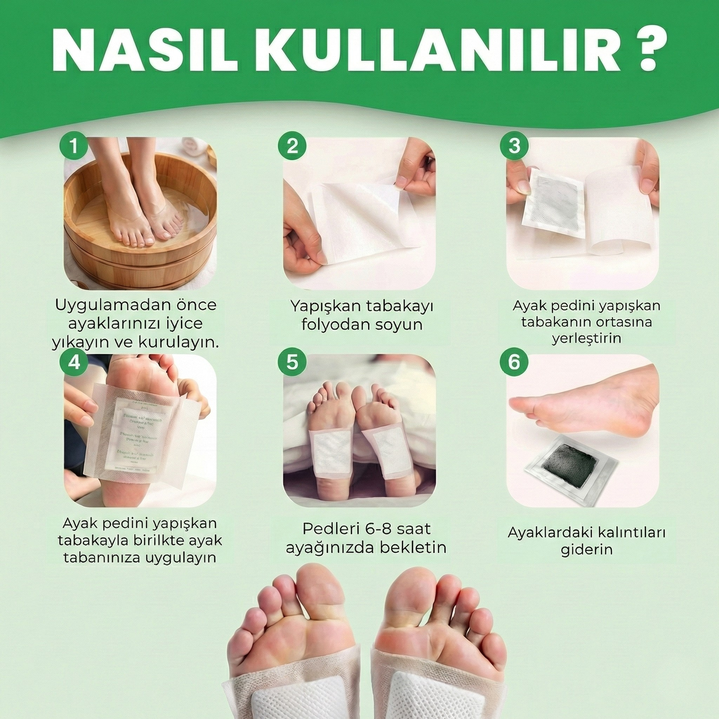 Ayak Rutini Ayak Detoks Bandı